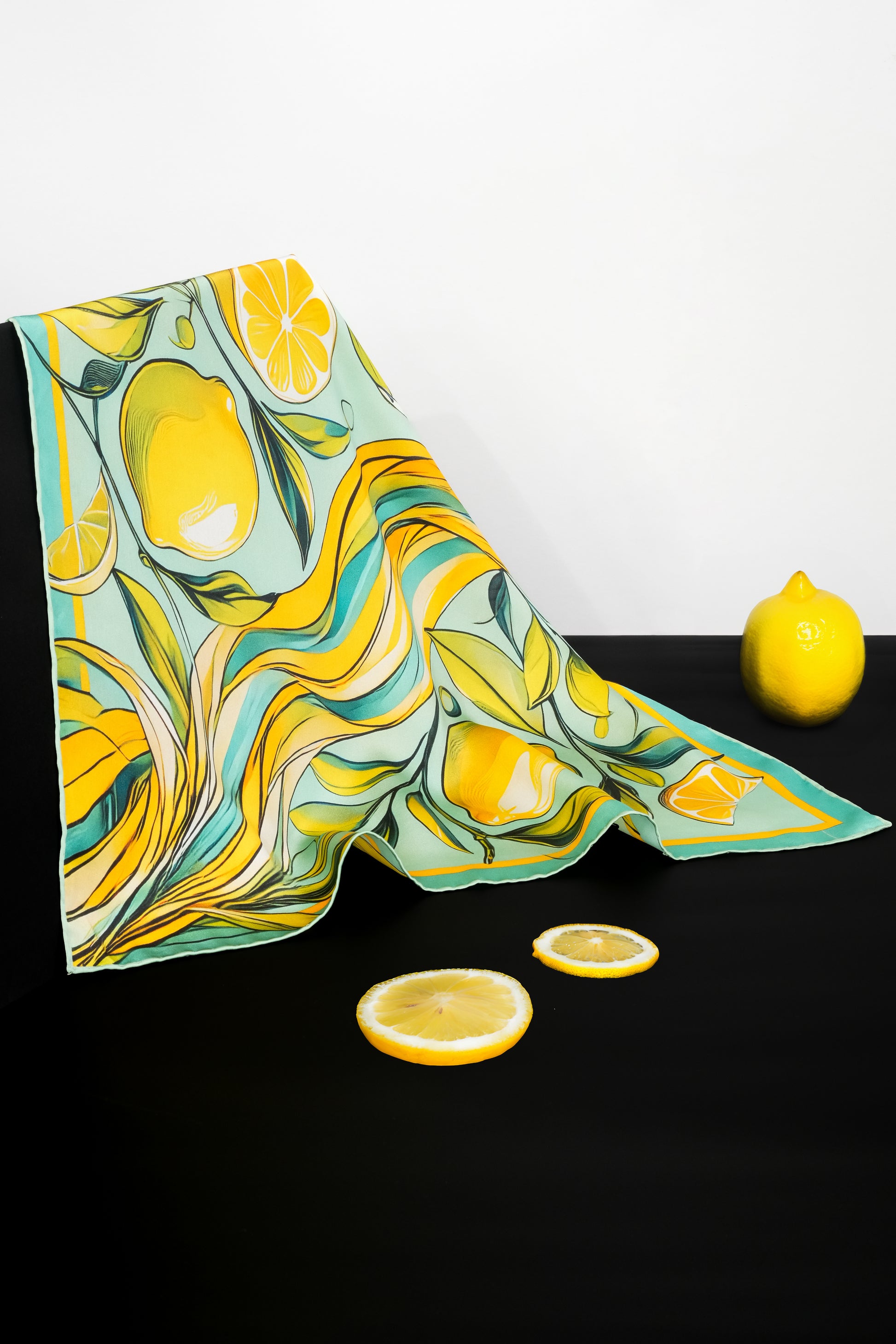 Lemon Daze %100 İpek Fular