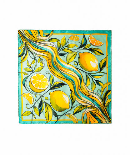 Lemon Daze %100 İpek Fular